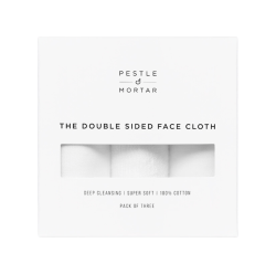 Pestle & Mortar Erase Renew Double Cleanse Facial Cloths x3